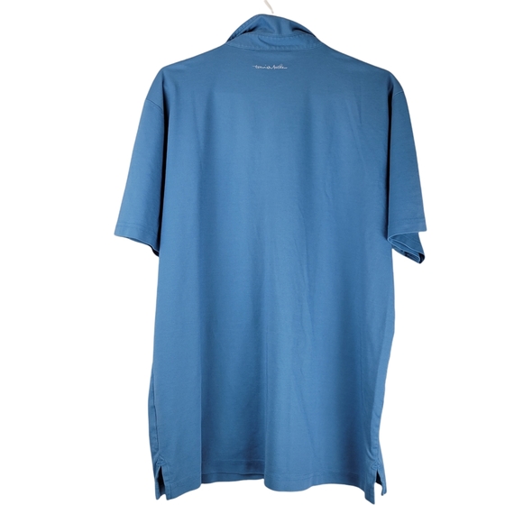 Travis Mathew Blue Stripe Golf Shirt - Picture 2 of 8